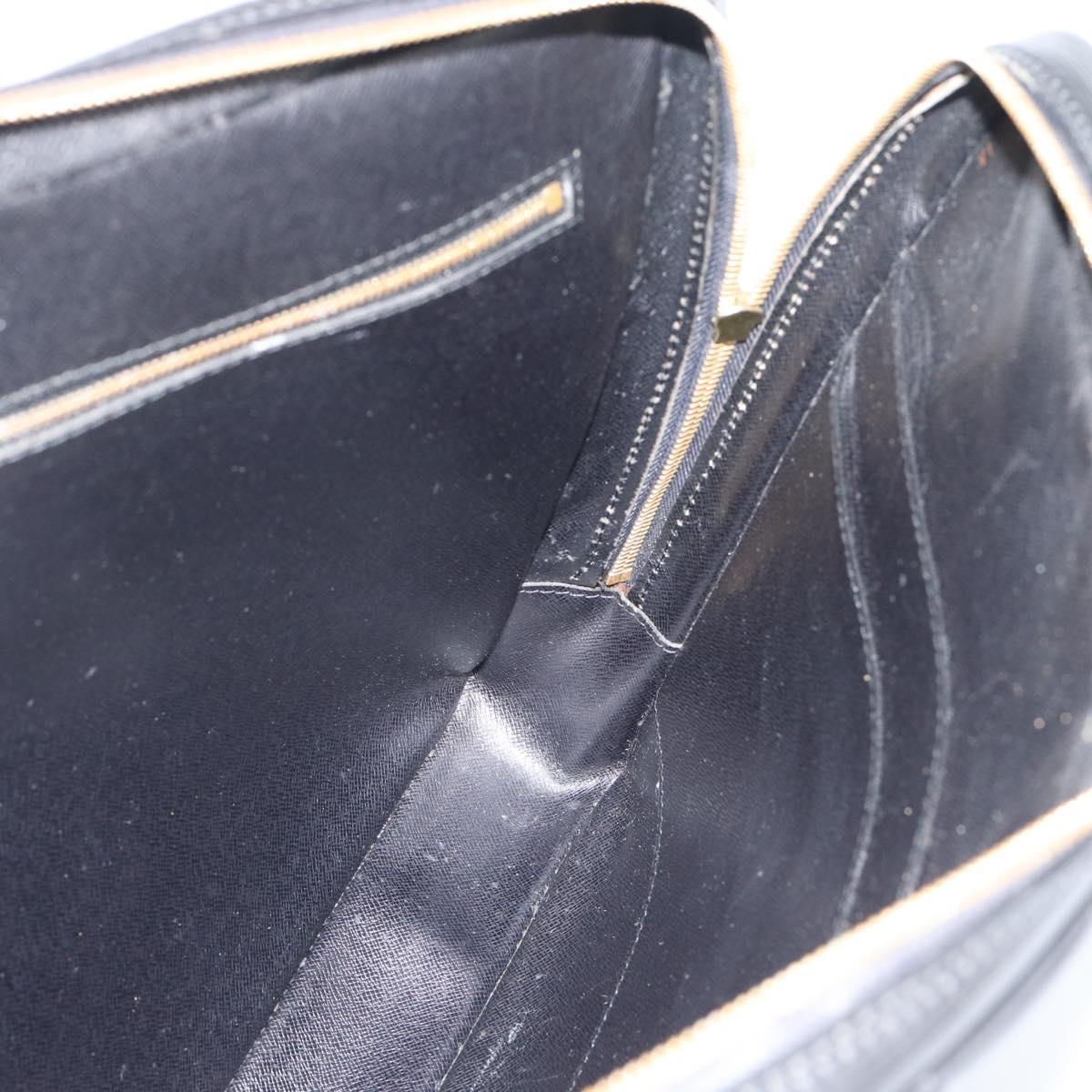 LOUIS VUITTON Epi Porte Documents Voyage Business Bag Black M40321 Auth 194561