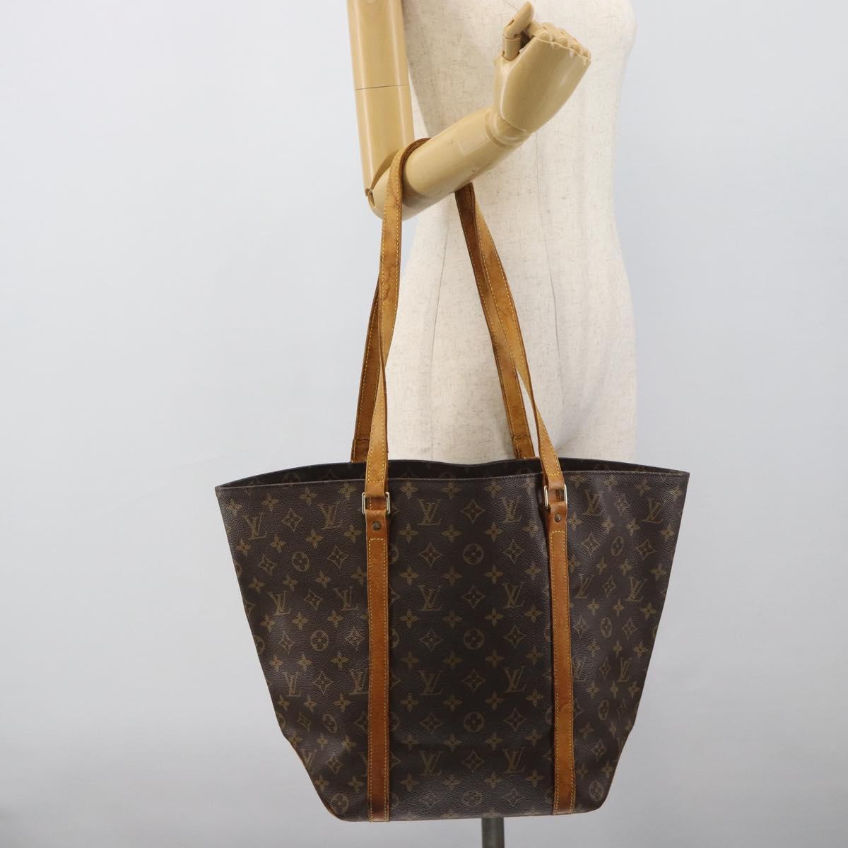 LOUIS VUITTON Monogram Sac Shopping Tote Bag M51108 LV Auth 194564