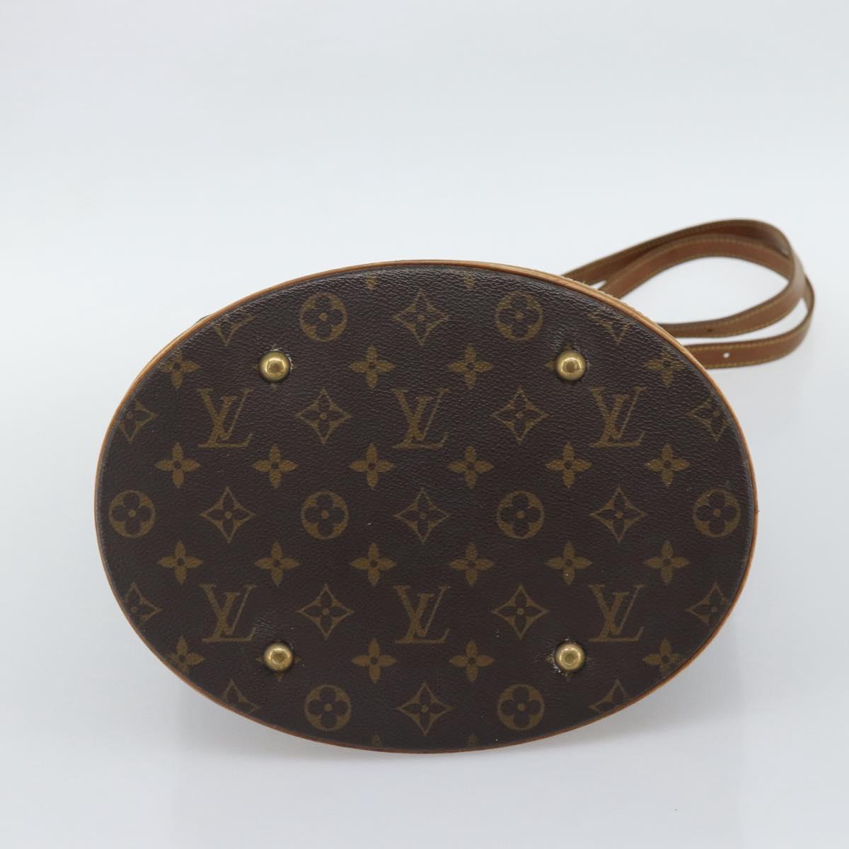 LOUIS VUITTON Monogram Bucket GM Shoulder Bag M42236 LV Auth 194566