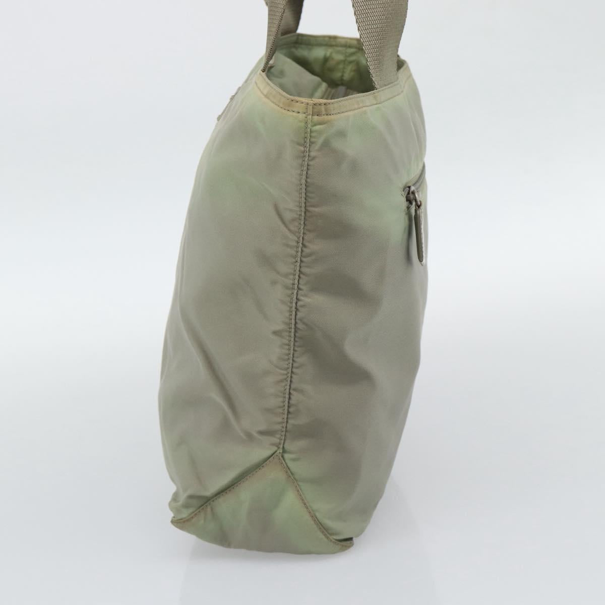 PRADA Tote Bag Nylon Green Auth 194568