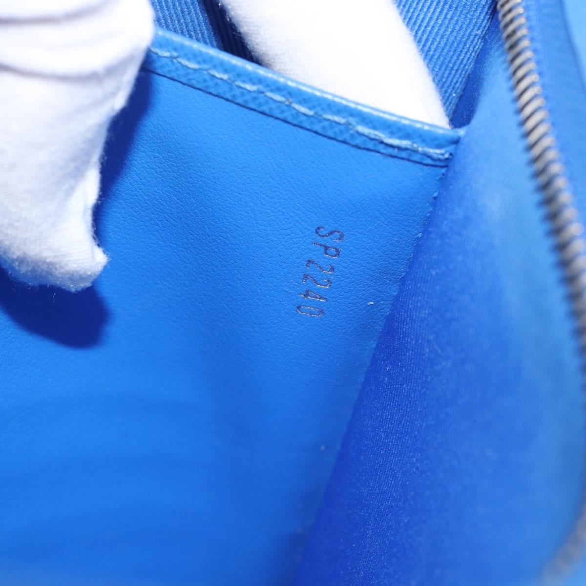 LOUIS VUITTON Monogram Crows Pochette Voyage Bag Blue White M45480 Auth 194569A
