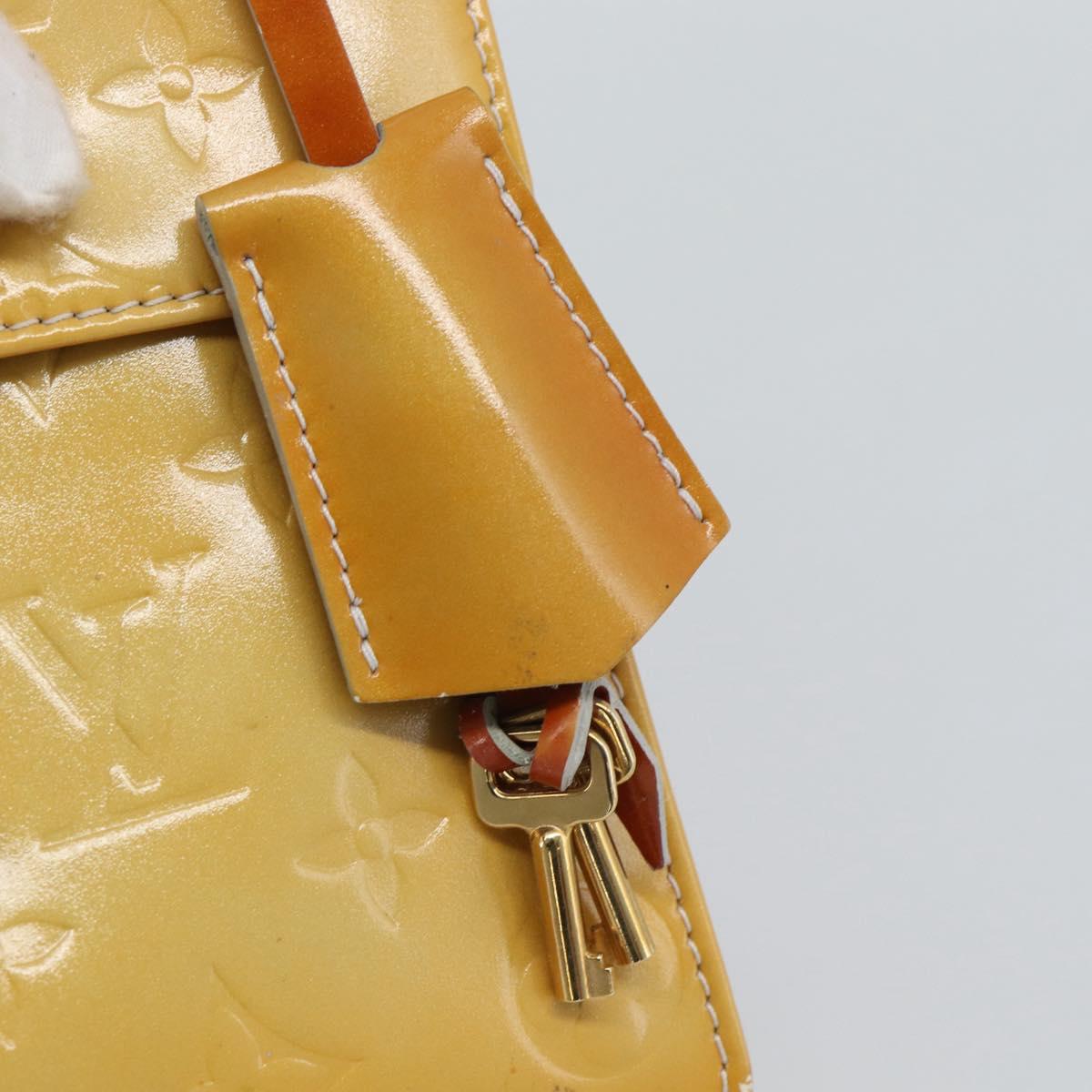 LOUIS VUITTON Monogram Vernis Spring Street Hand Bag Gris M91029 LV Auth 194572