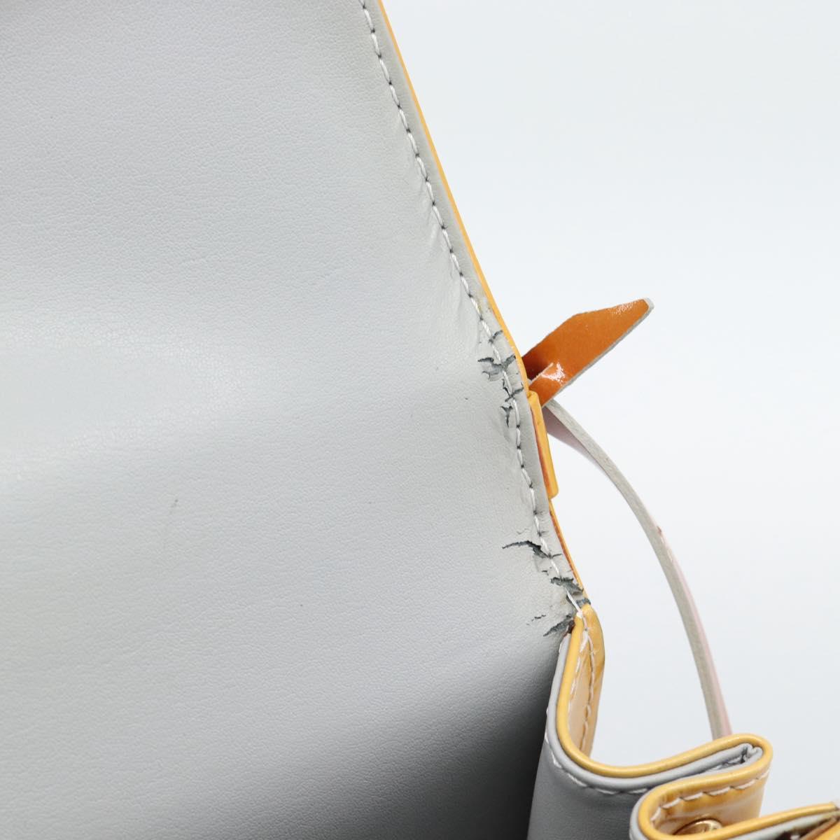 LOUIS VUITTON Monogram Vernis Spring Street Hand Bag Gris M91029 LV Auth 194572