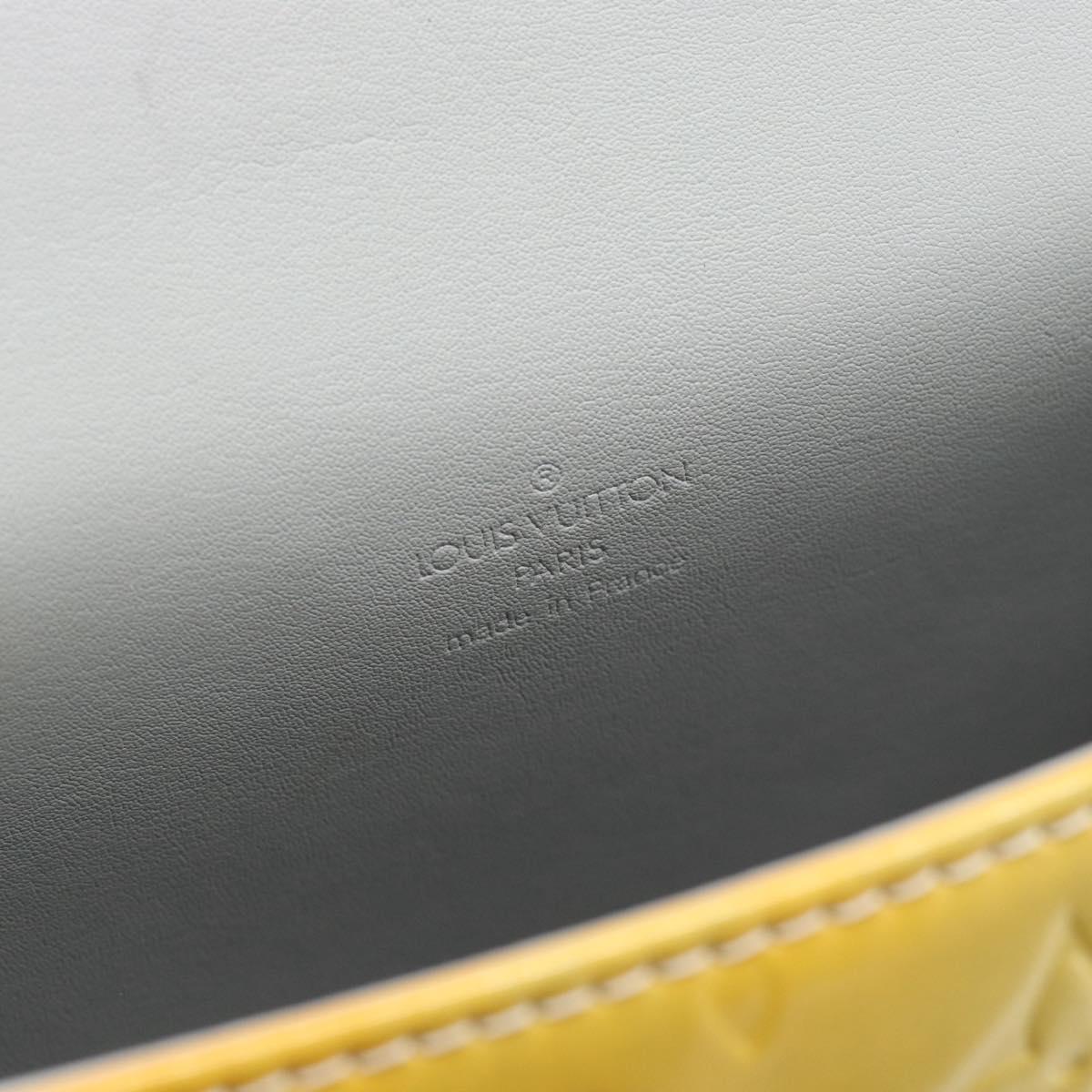 LOUIS VUITTON Monogram Vernis Spring Street Hand Bag Gris M91029 LV Auth 194572