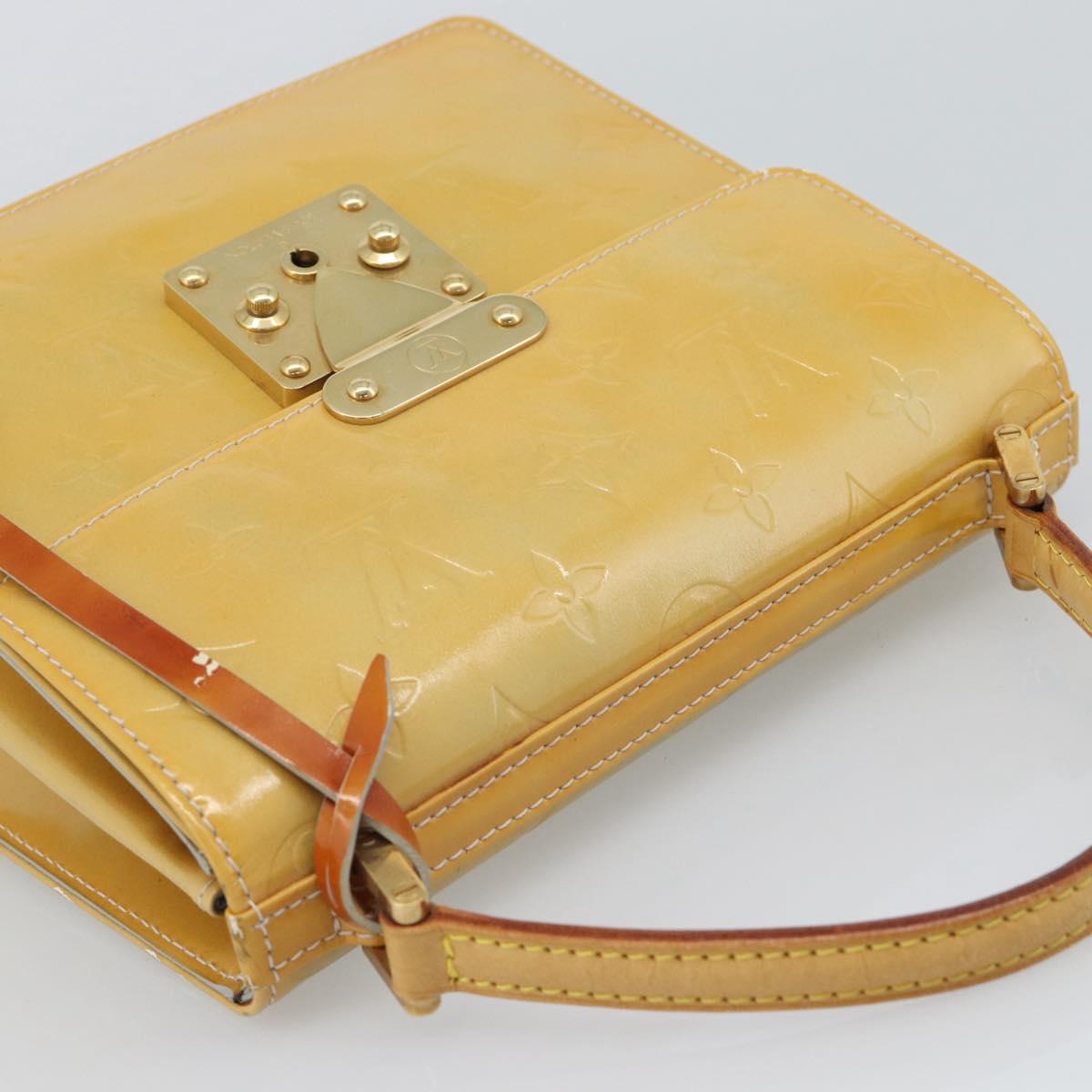 LOUIS VUITTON Monogram Vernis Spring Street Hand Bag Gris M91029 LV Auth 194572