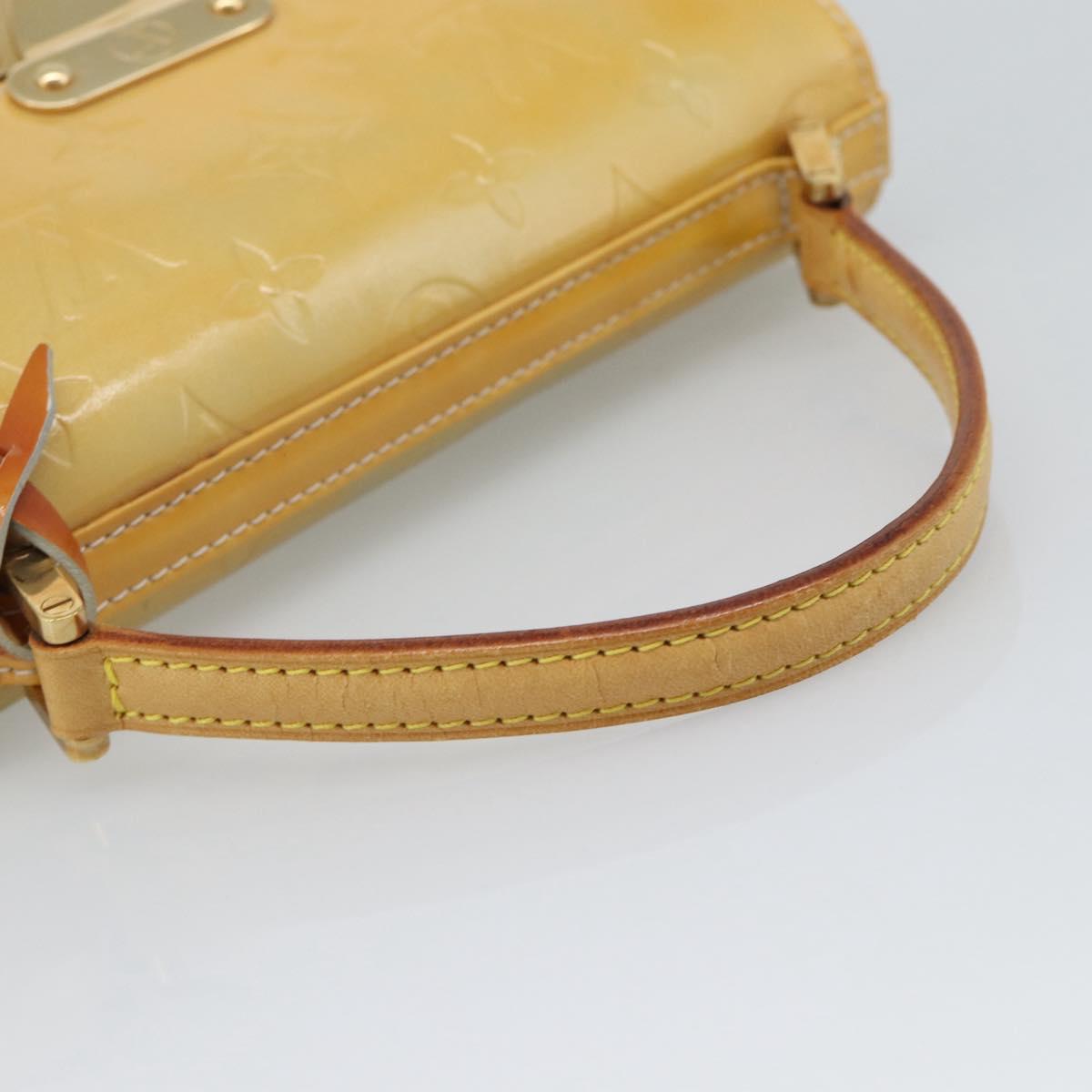 LOUIS VUITTON Monogram Vernis Spring Street Hand Bag Gris M91029 LV Auth 194572