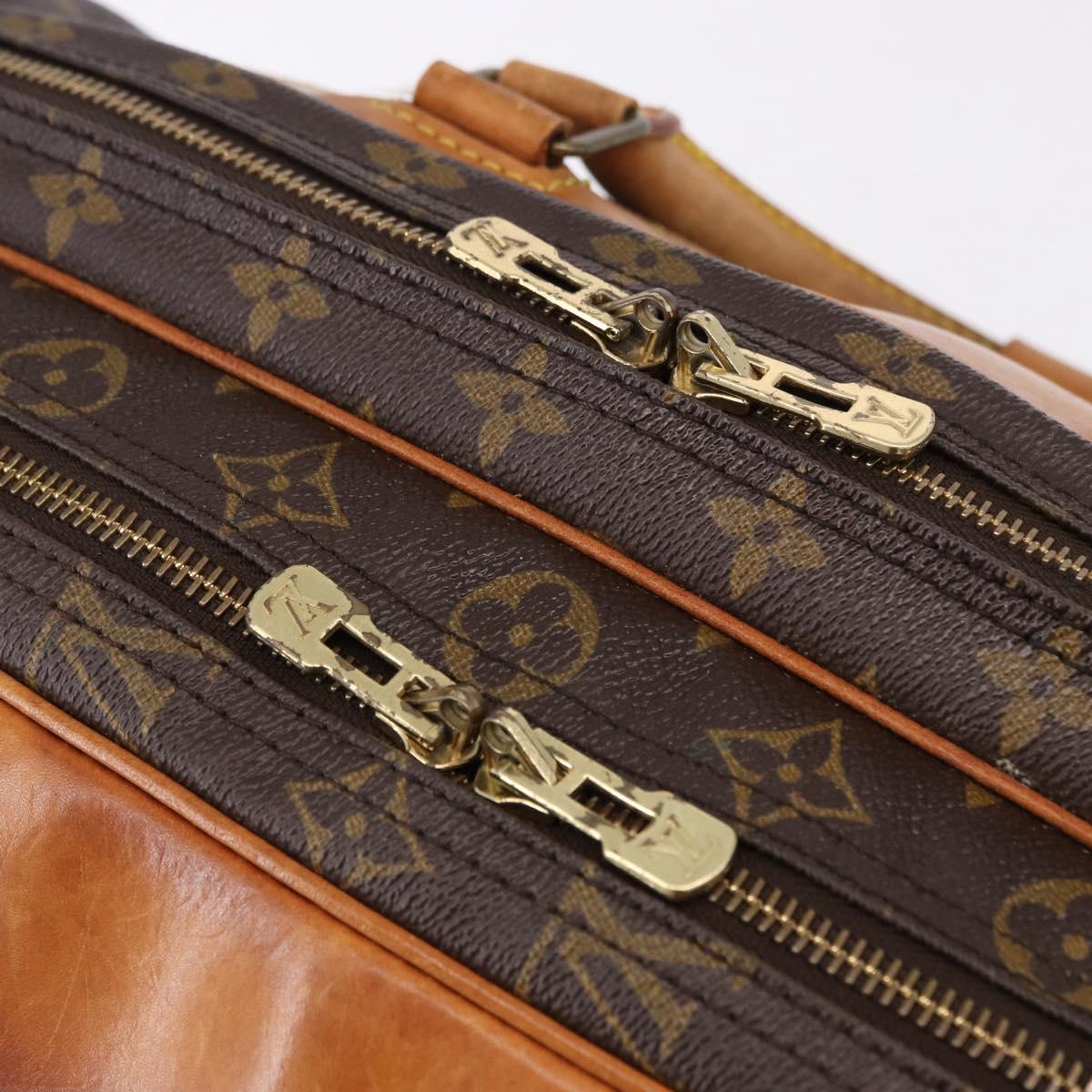 LOUIS VUITTON Monogram Alize de Poche Boston Bag 2way M41392 LV Auth 194574