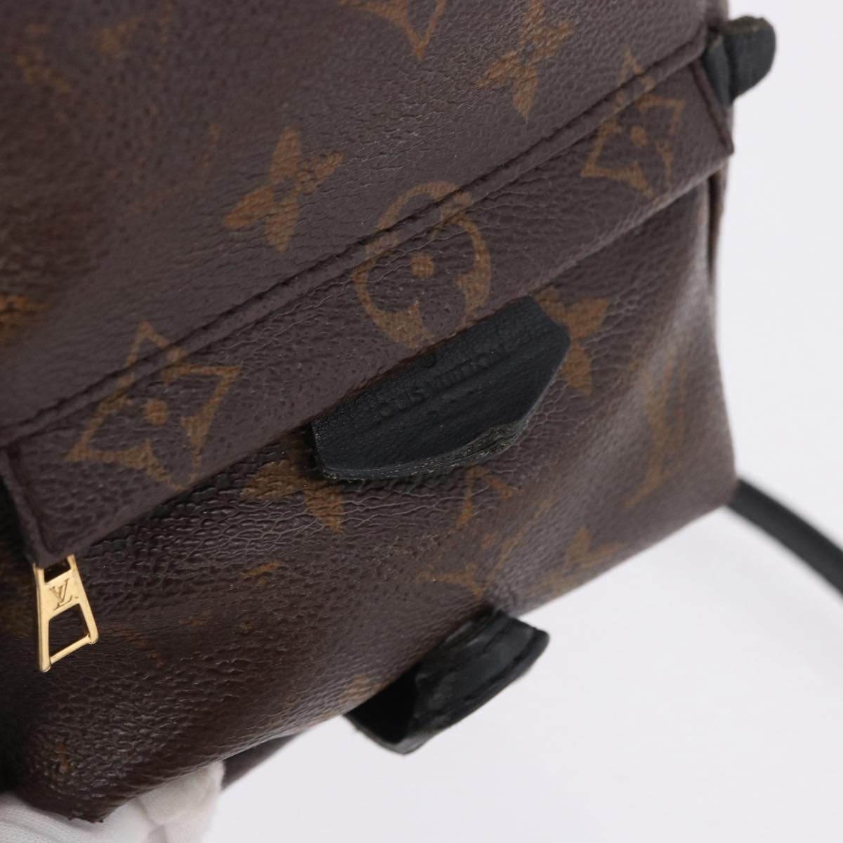 LOUIS VUITTON Monogram Palm Springs MINI Backpack M44873 LV Auth 194582
