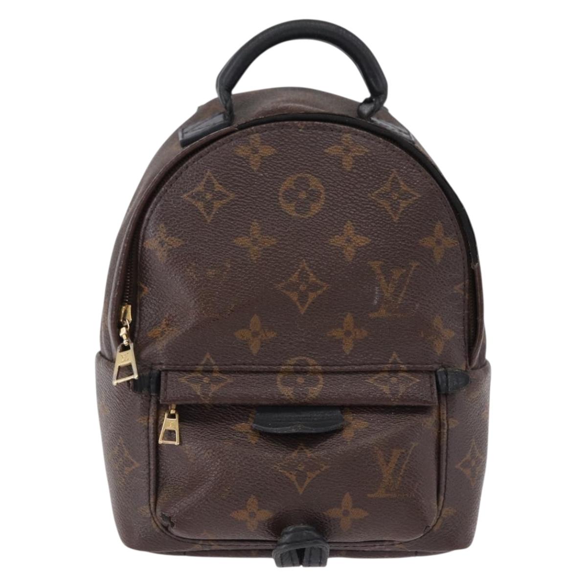 LOUIS VUITTON Monogram Palm Springs MINI Backpack M44873 LV Auth 194582