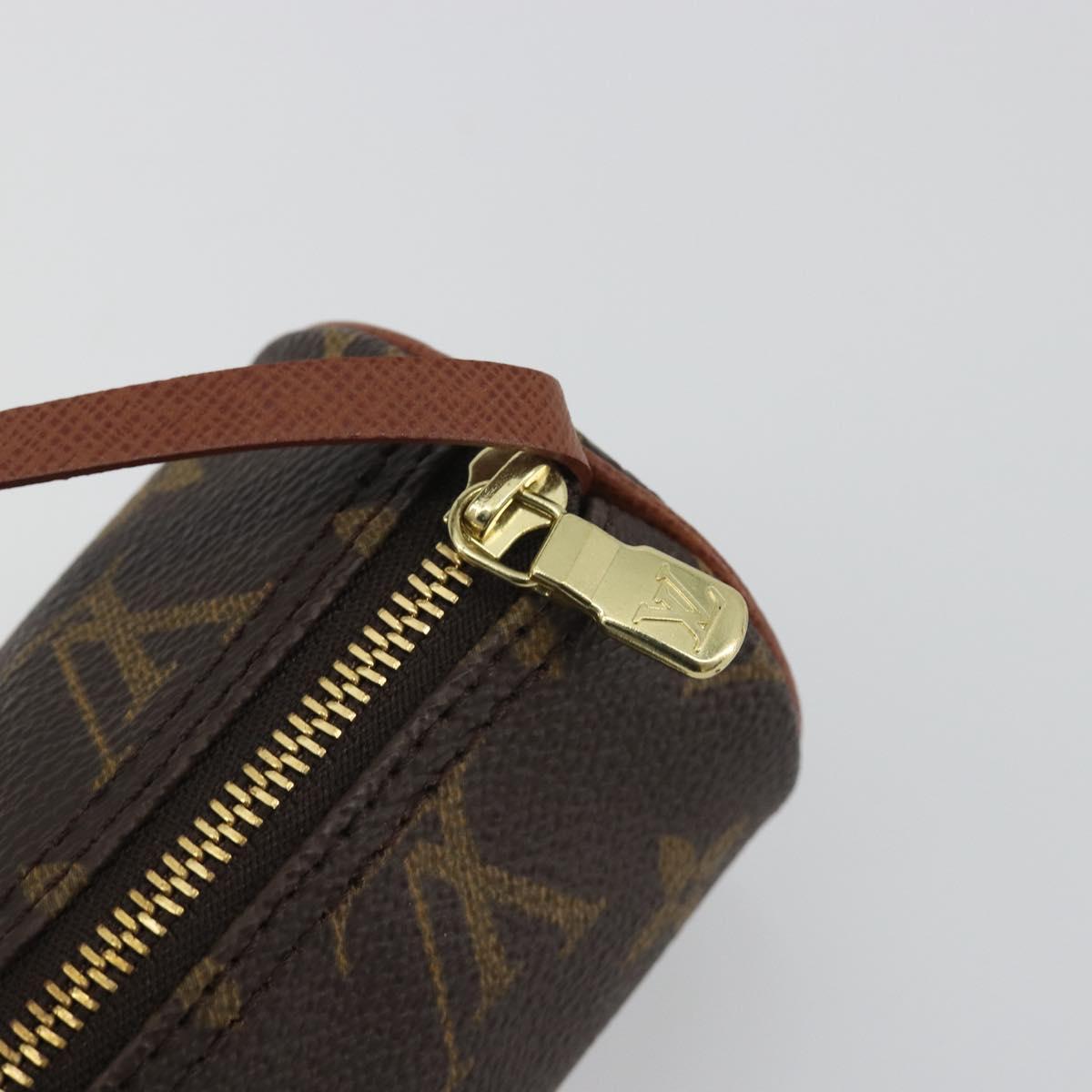 LOUIS VUITTON Monogram Papillon Pouch LV Auth 194584