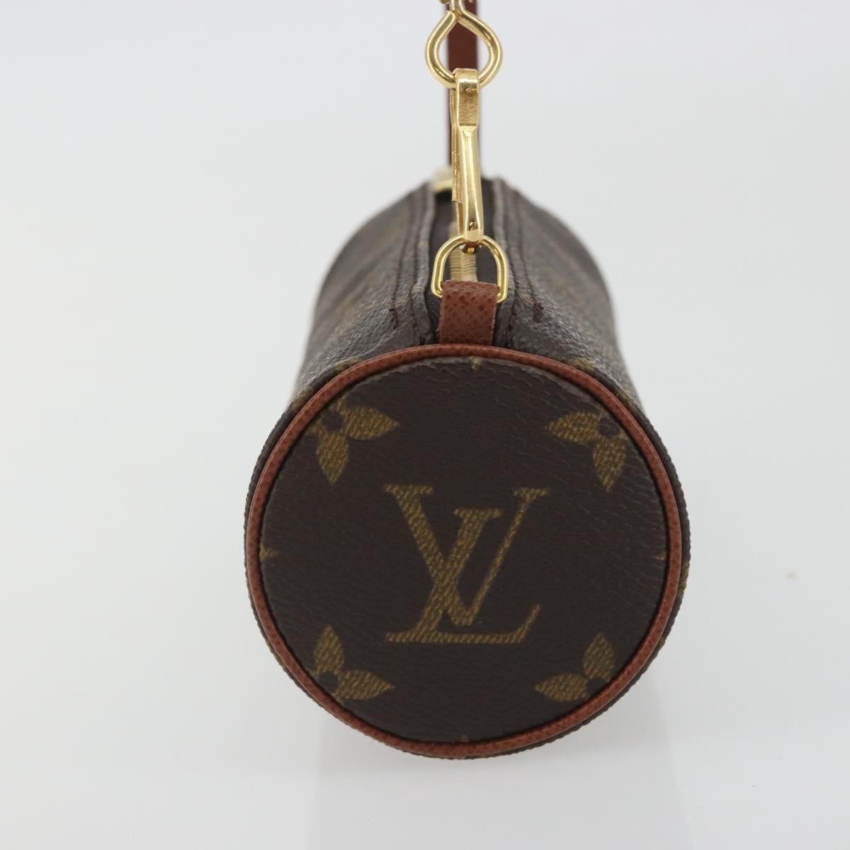 LOUIS VUITTON Monogram Papillon Pouch LV Auth 194584