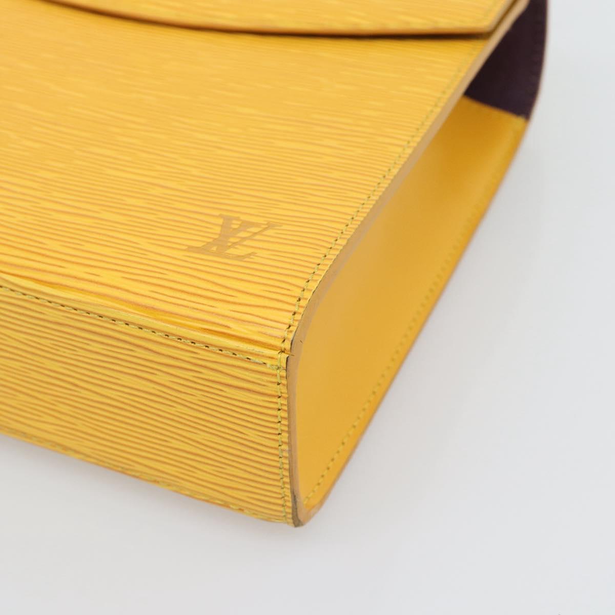 LOUIS VUITTON Epi Malesherbes Bag Tassili Yellow Jonne M52379 LV Auth 194586A