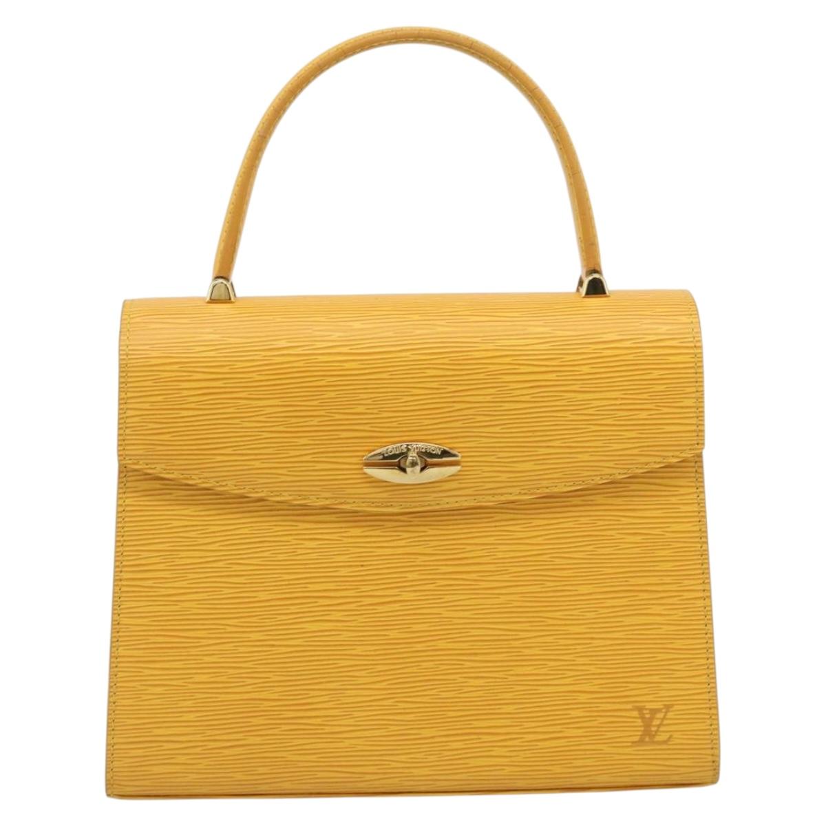 LOUIS VUITTON Epi Malesherbes Bag Tassili Yellow Jonne M52379 LV Auth 194586A
