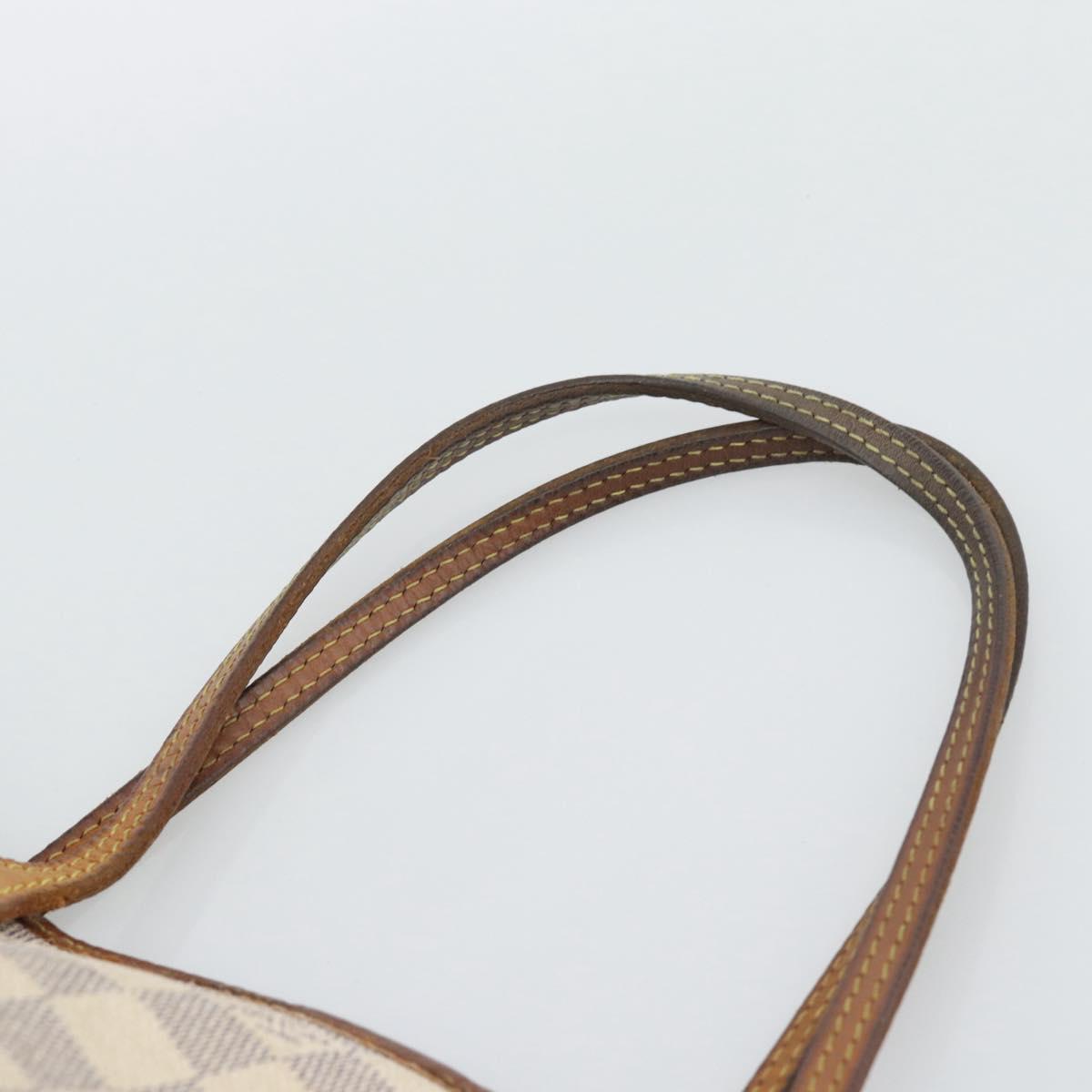 LOUIS VUITTON Damier Azur Neverfull PM Tote Bag N41362 LV Auth 194587