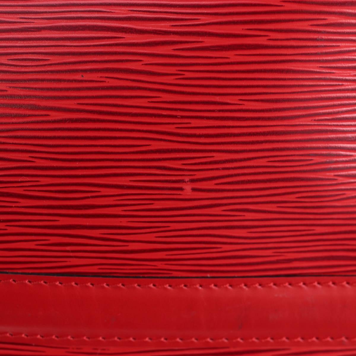 LOUIS VUITTON Epi Keepall 55 Boston Bag Red M42957 LV Auth 194589V