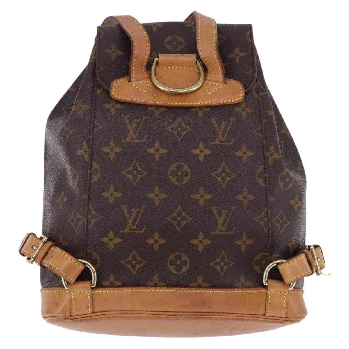 LOUIS VUITTON Monogram Montsouris MM Backpack M51136 LV Auth 194591