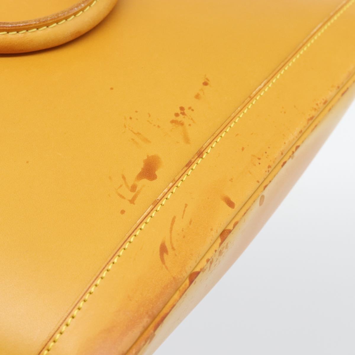 LOUIS VUITTON Nomad leather Alma Hand Bag Beige M85000 LV Auth 194592V