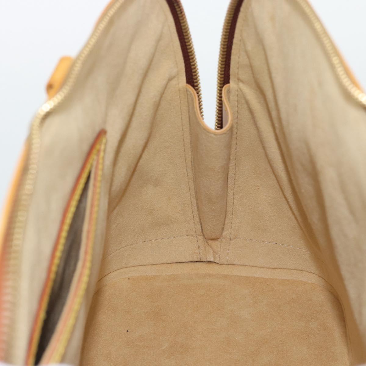 LOUIS VUITTON Nomad leather Alma Hand Bag Beige M85000 LV Auth 194592V