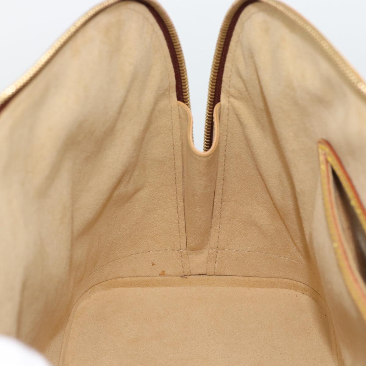 LOUIS VUITTON Nomad leather Alma Hand Bag Beige M85000 LV Auth 194592V