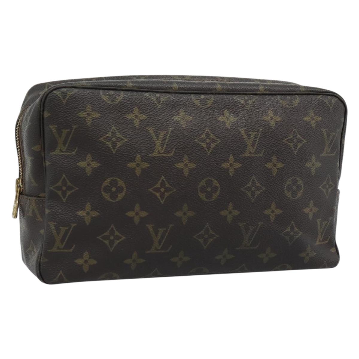 LOUIS VUITTON Monogram Trousse Toilette 28 Clutch Bag M47522 LV Auth 194597