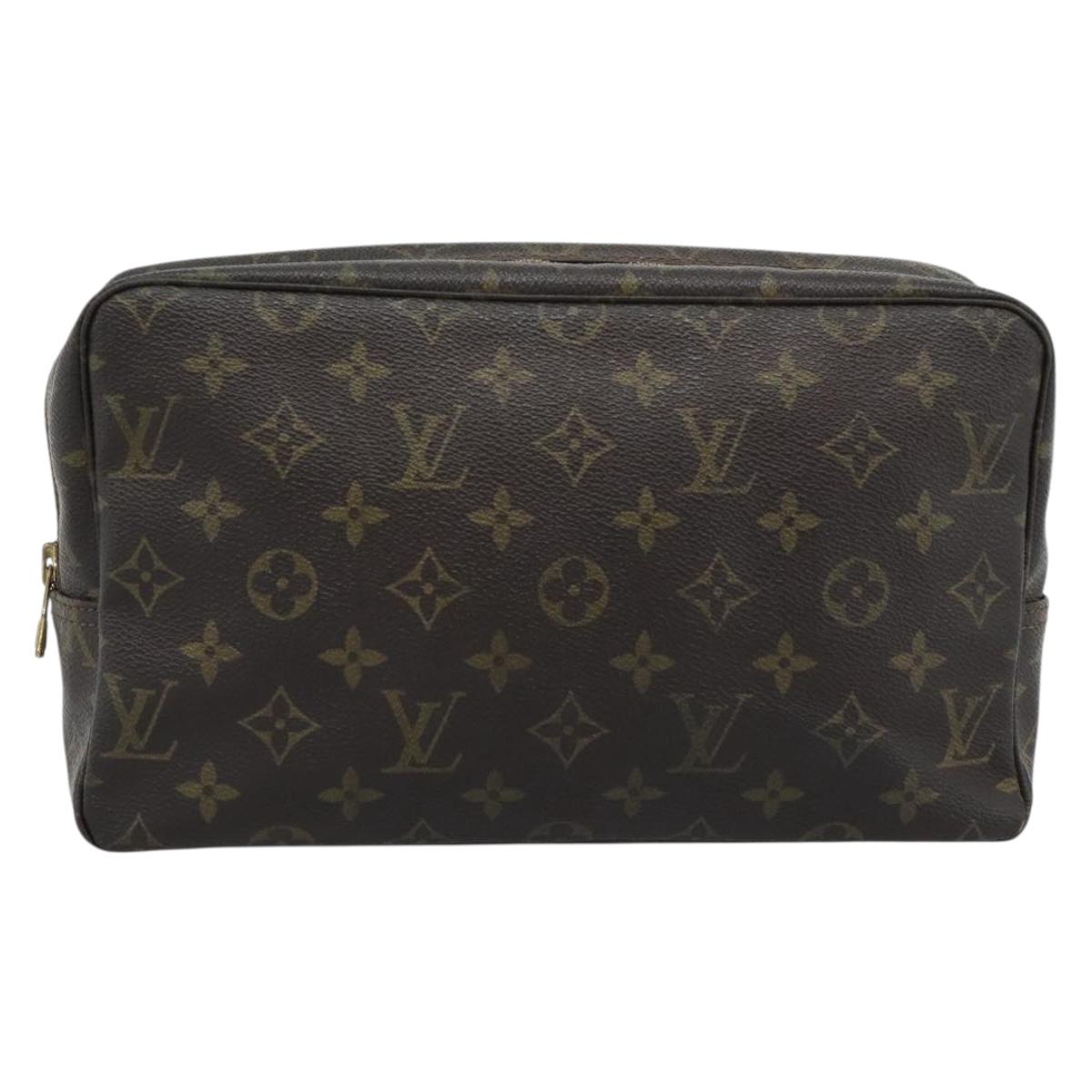 LOUIS VUITTON Monogram Trousse Toilette 28 Clutch Bag M47522 LV Auth 194597