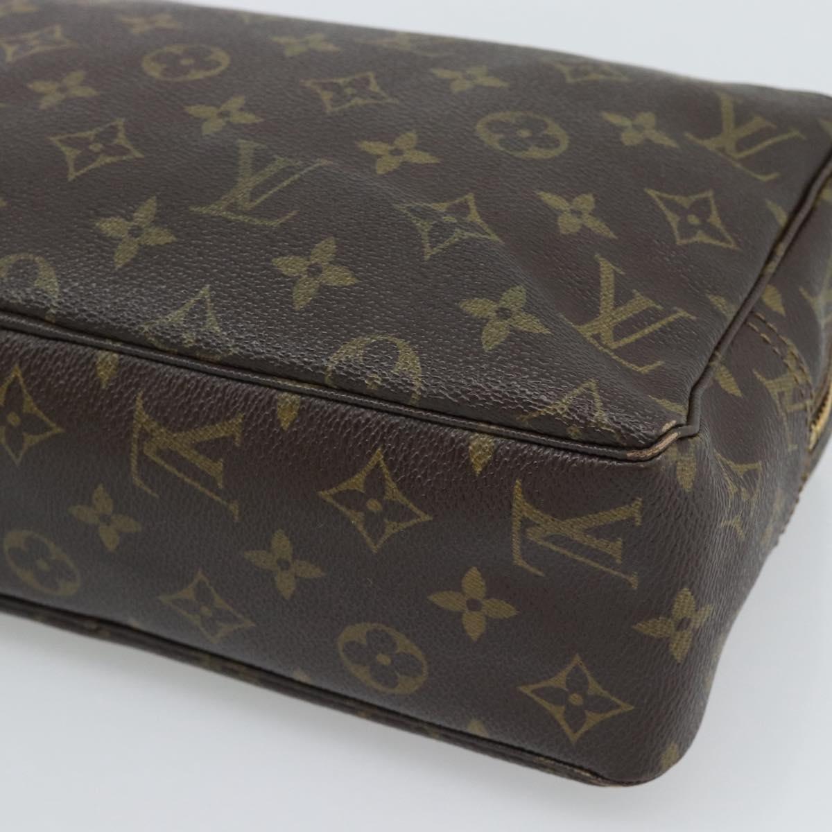 LOUIS VUITTON Monogram Trousse Toilette 28 Clutch Bag M47522 LV Auth 194597