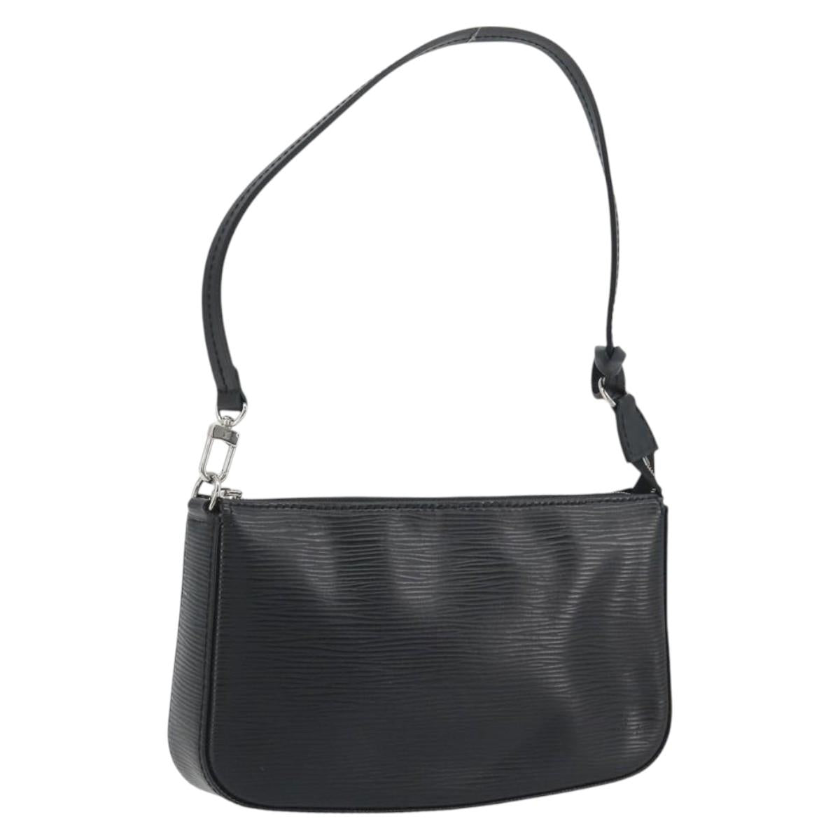 LOUIS VUITTON Epi Pochette Accessoires Pouch Black M52982 LV Auth 194599V