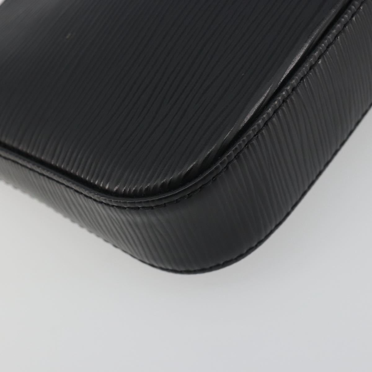 LOUIS VUITTON Epi Pochette Accessoires Pouch Black M52982 LV Auth 194599V