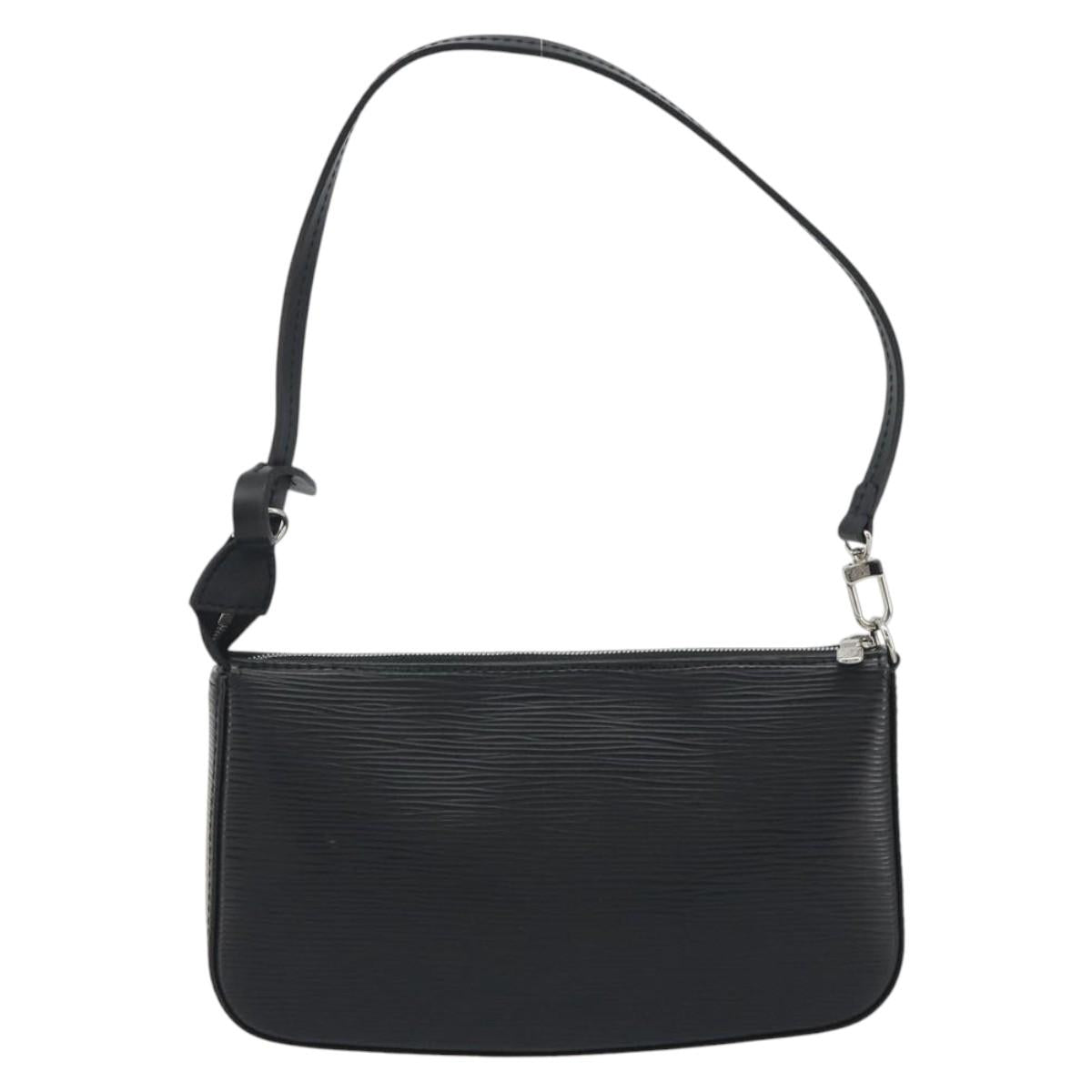 LOUIS VUITTON Epi Pochette Accessoires Pouch Black M52982 LV Auth 194599V