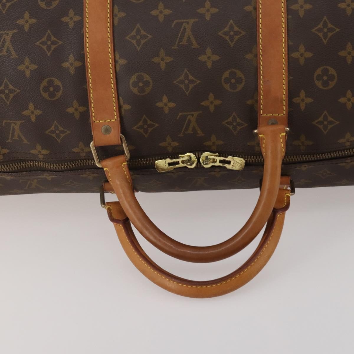 LOUIS VUITTON Monogram Keepall 60 Boston Bag M41422 LV Auth 194600