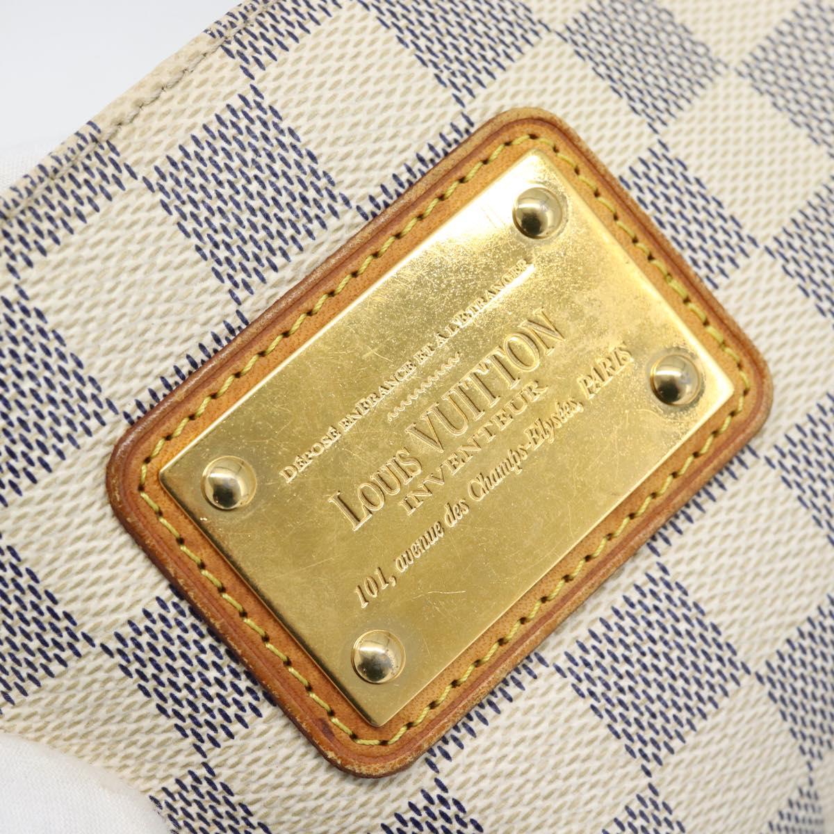 LOUIS VUITTON Damier Azur Eva Shoulder Bag 2way N55214 LV Auth 194601