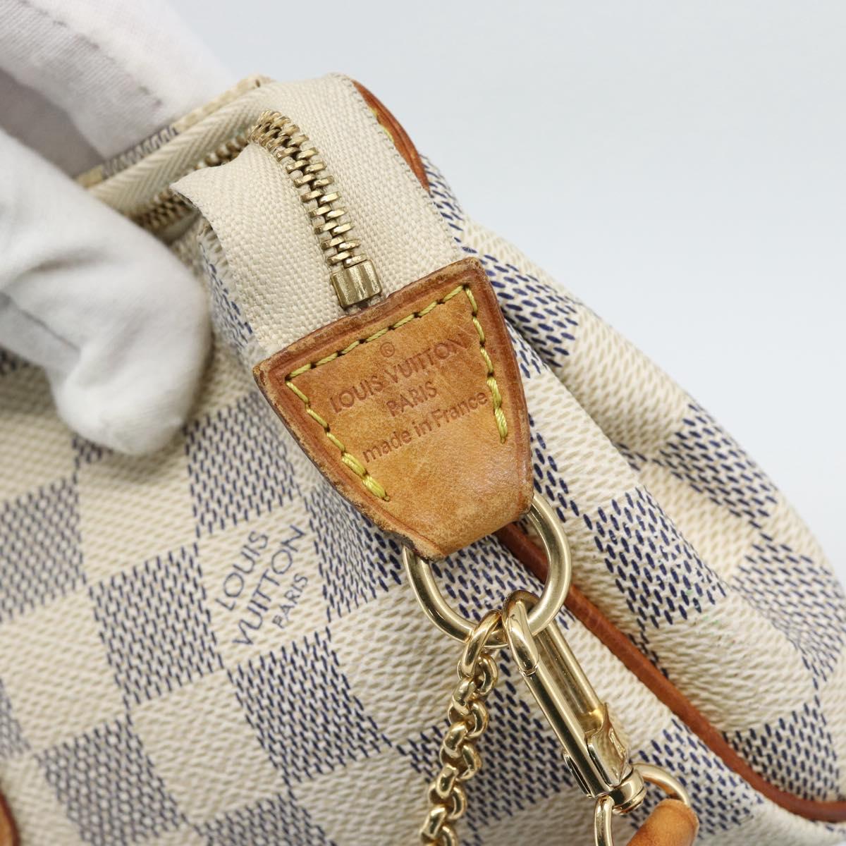 LOUIS VUITTON Damier Azur Eva Shoulder Bag 2way N55214 LV Auth 194601