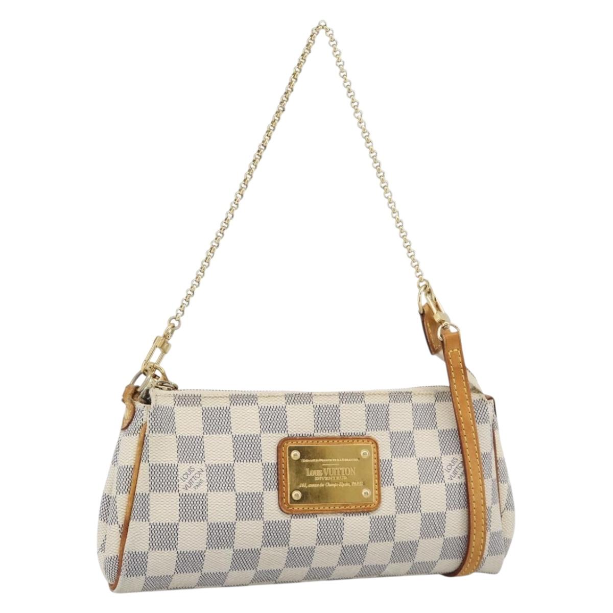 LOUIS VUITTON Damier Azur Eva Shoulder Bag 2way N55214 LV Auth 194601