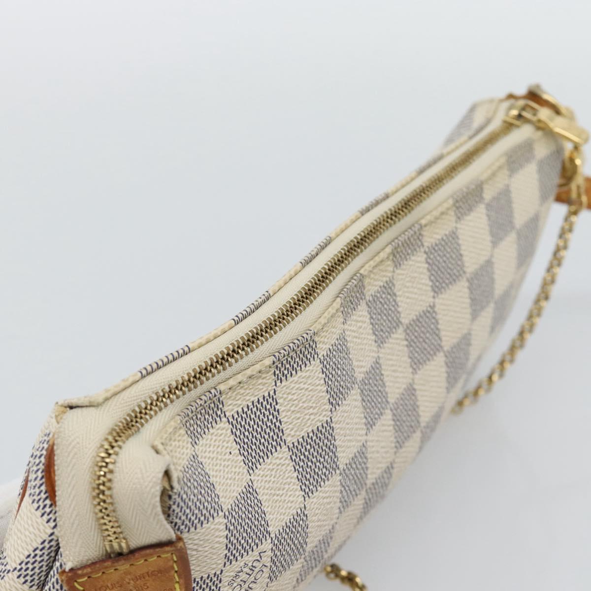 LOUIS VUITTON Damier Azur Eva Shoulder Bag 2way N55214 LV Auth 194601