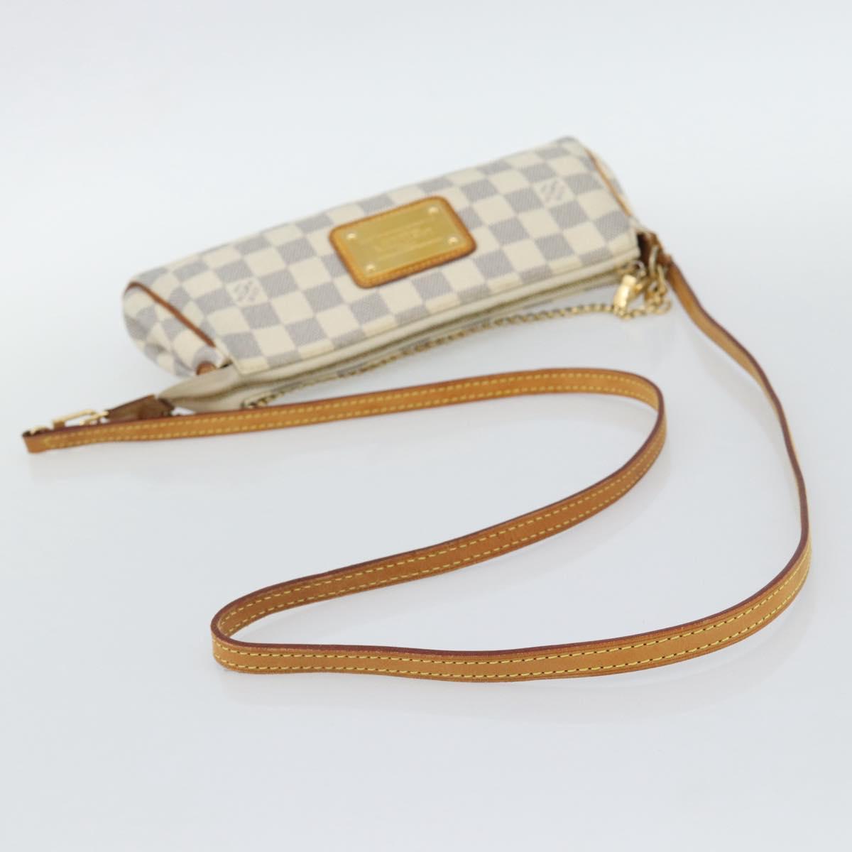 LOUIS VUITTON Damier Azur Eva Shoulder Bag 2way N55214 LV Auth 194601