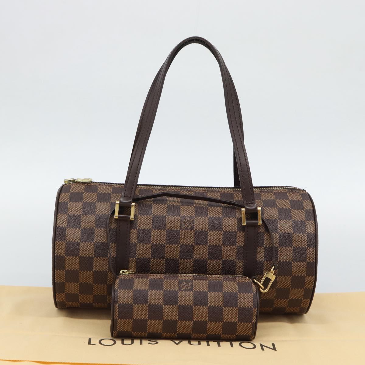 LOUIS VUITTON Damier Ebene Papillon 30 Hand Bag N51303 LV Auth 194608V