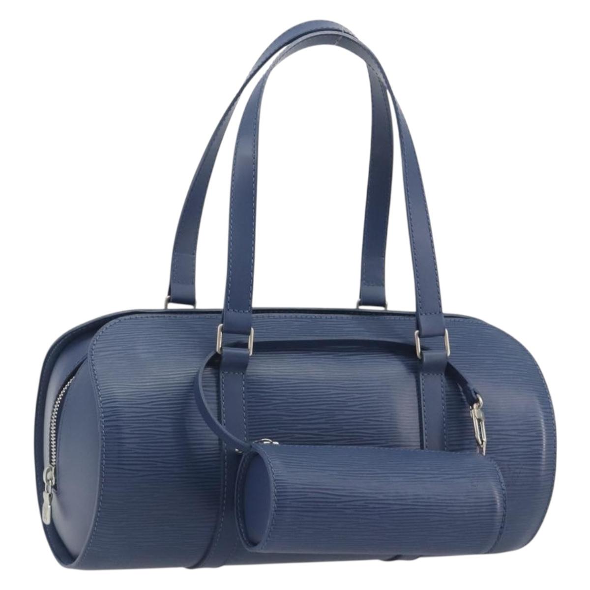 LOUIS VUITTON Epi Soufflot Hand Bag Safir LV Auth 194610SAV