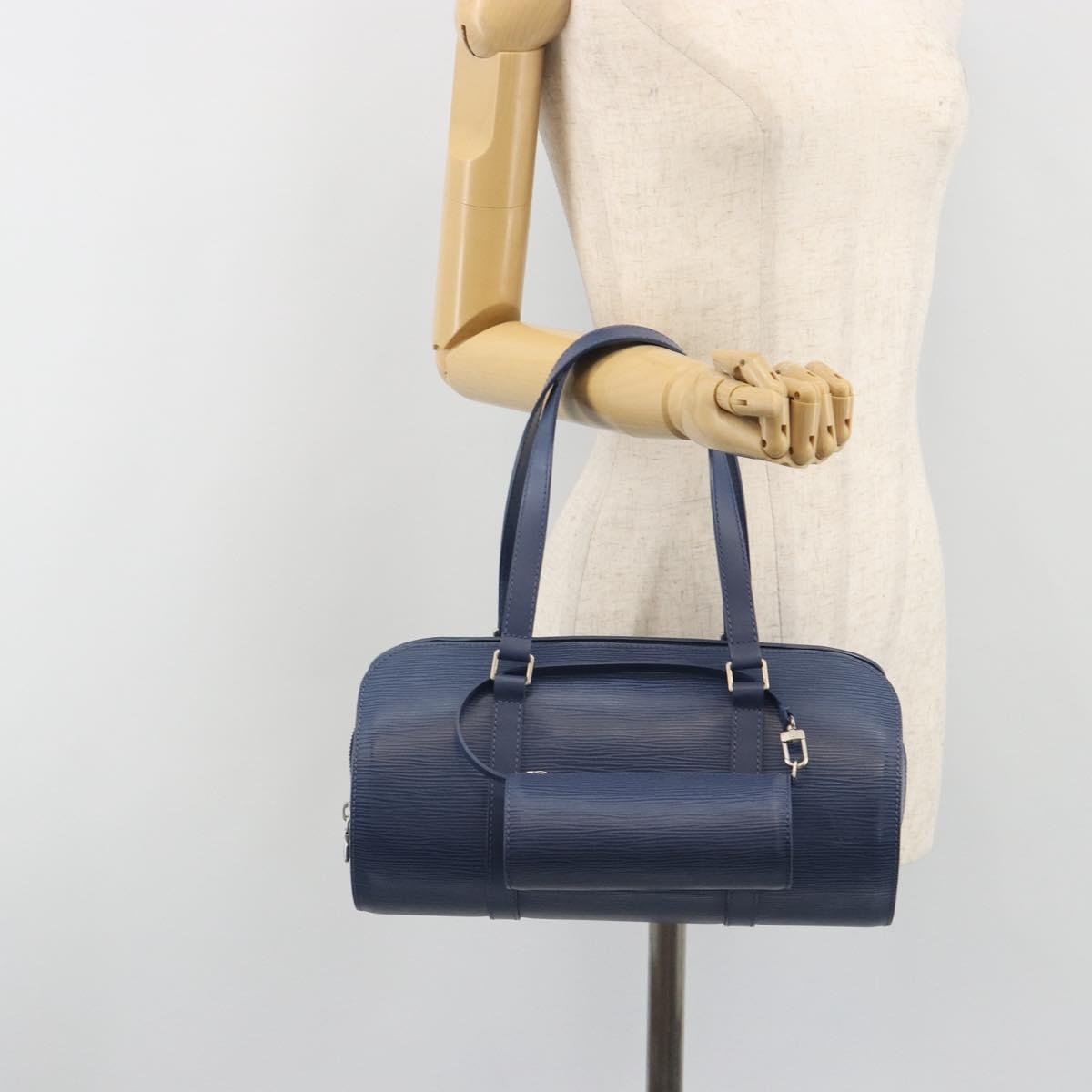 LOUIS VUITTON Epi Soufflot Hand Bag Safir LV Auth 194610SAV