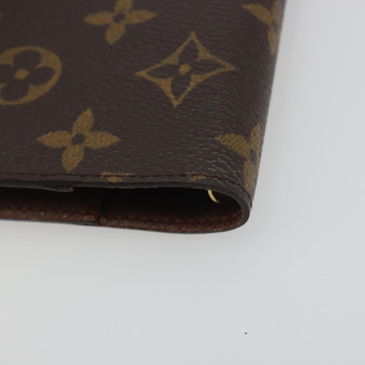 LOUIS VUITTON Monogram Agenda PM Day Planner Cover R20005 LV Auth 194612