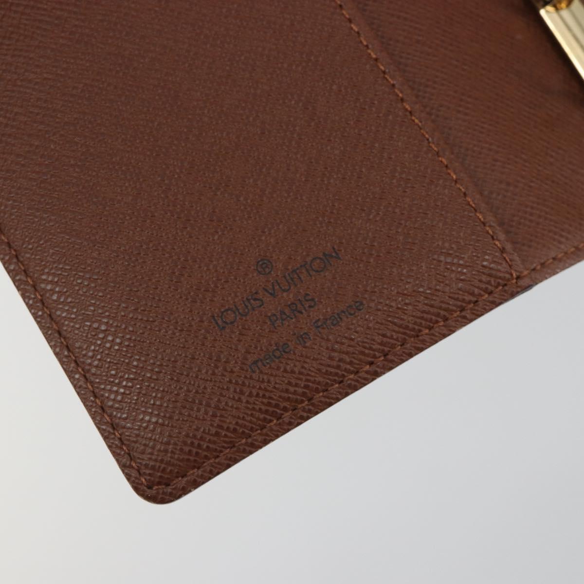 LOUIS VUITTON Monogram Agenda PM Day Planner Cover R20005 LV Auth 194612