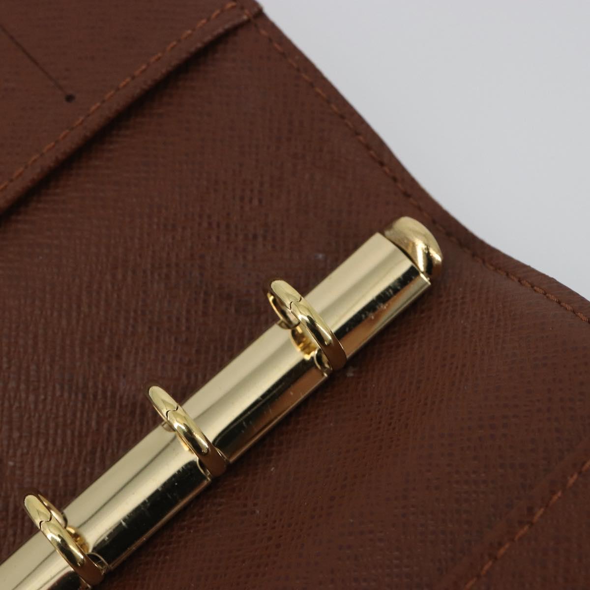 LOUIS VUITTON Monogram Agenda PM Day Planner Cover R20005 LV Auth 194612
