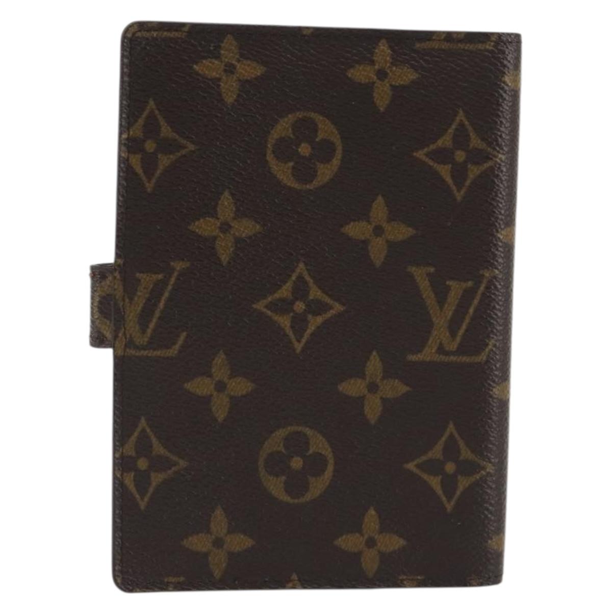 LOUIS VUITTON Monogram Agenda PM Day Planner Cover R20005 LV Auth 194612