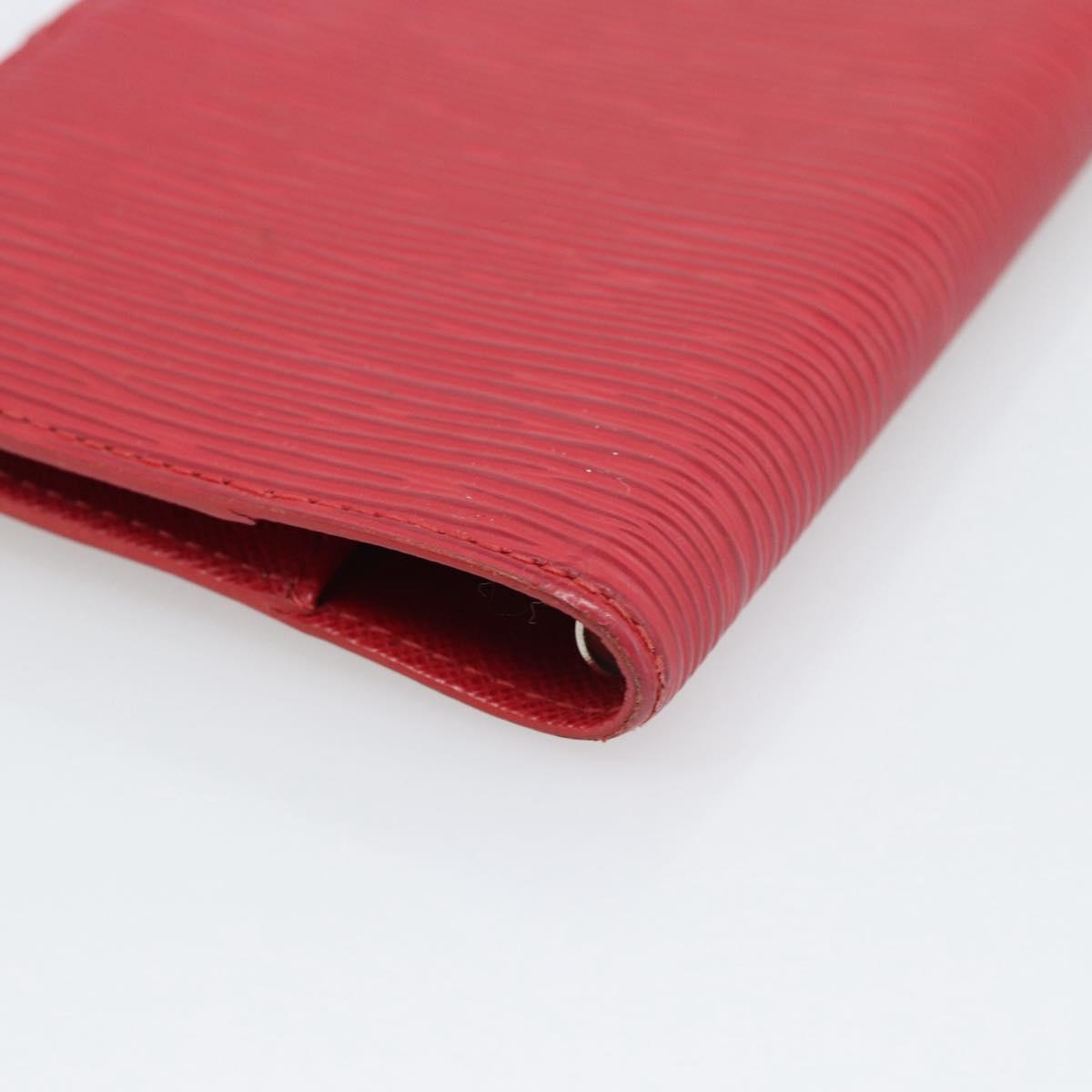 LOUIS VUITTON Epi Agenda PM Day Planner Cover Red R20057 LV Auth 194613