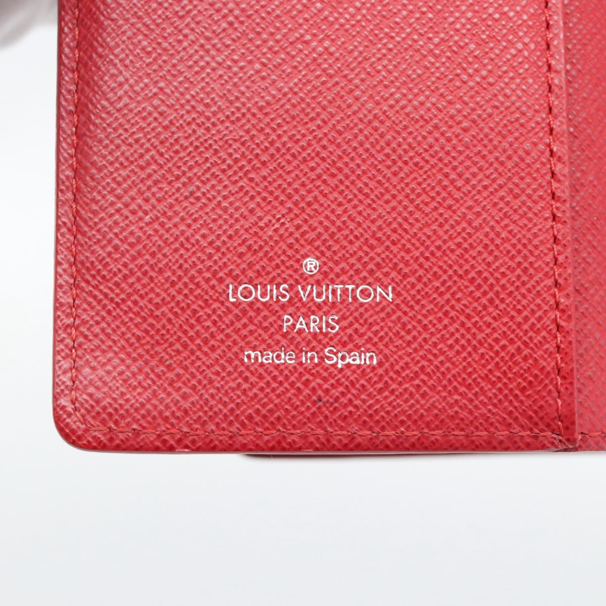 LOUIS VUITTON Epi Agenda PM Day Planner Cover Red R20057 LV Auth 194613