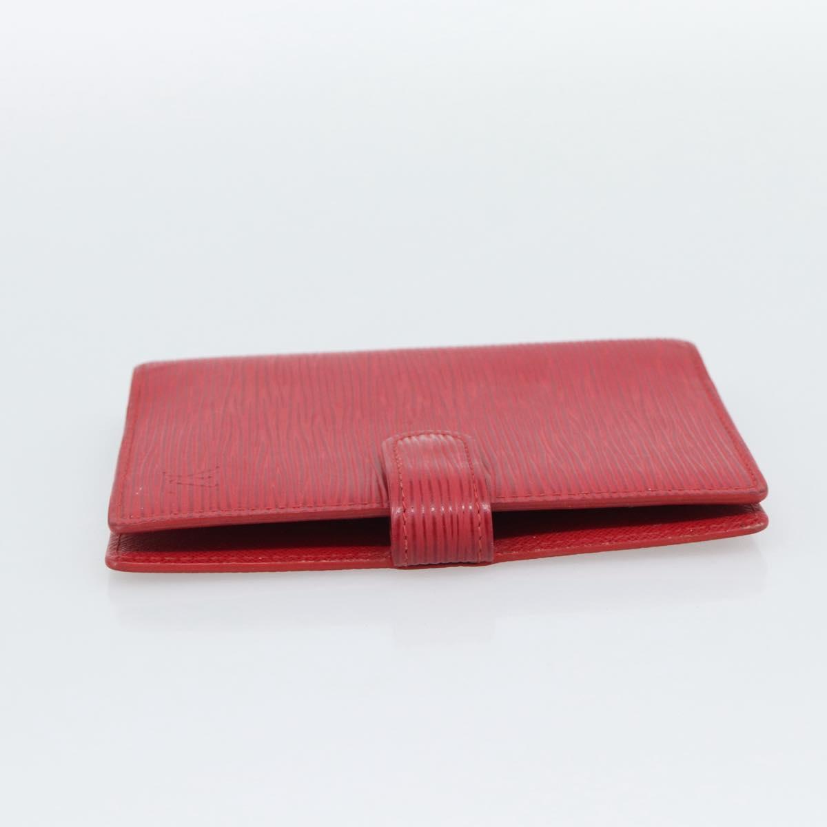 LOUIS VUITTON Epi Agenda PM Day Planner Cover Red R20057 LV Auth 194613