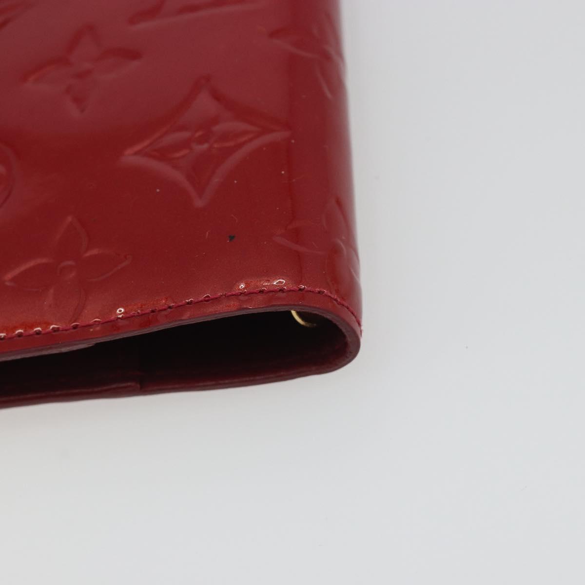 LOUIS VUITTON Vernis Agenda PM Day Planner Cover Pomme Damour R21016 Auth 194614