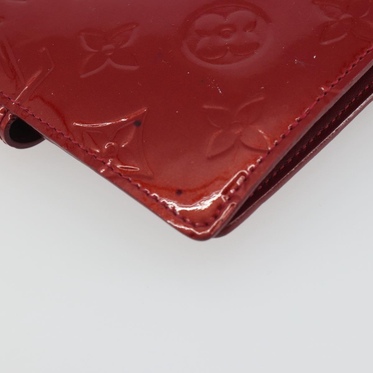 LOUIS VUITTON Vernis Agenda PM Day Planner Cover Pomme Damour R21016 Auth 194614