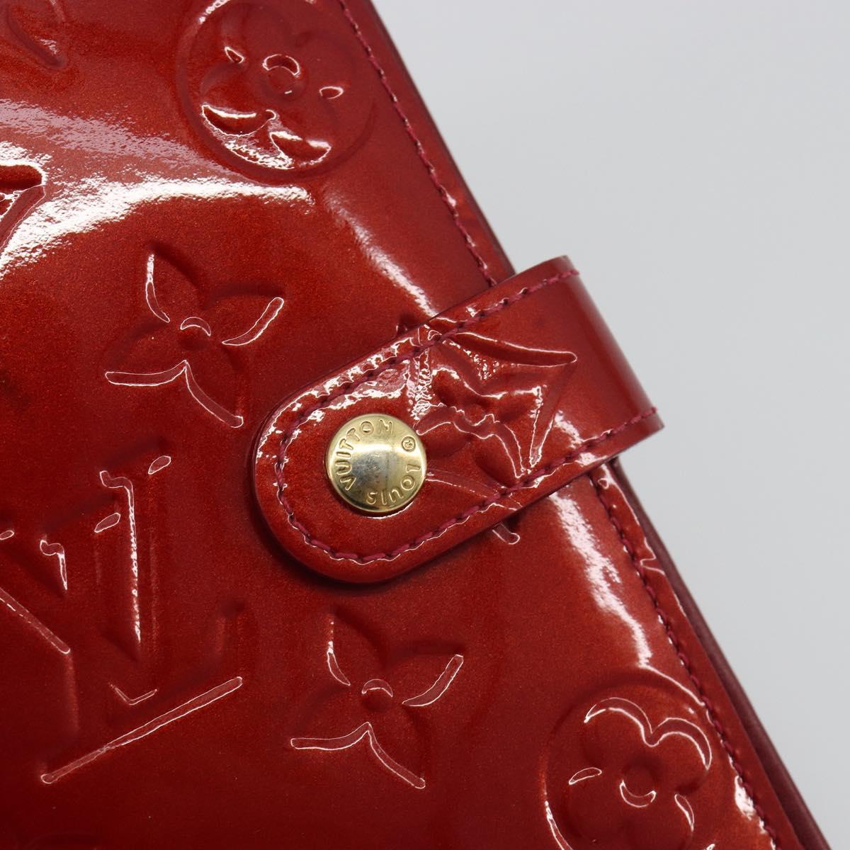 LOUIS VUITTON Vernis Agenda PM Day Planner Cover Pomme Damour R21016 Auth 194614