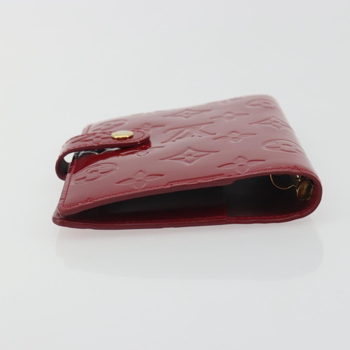 LOUIS VUITTON Vernis Agenda PM Day Planner Cover Pomme Damour R21016 Auth 194614