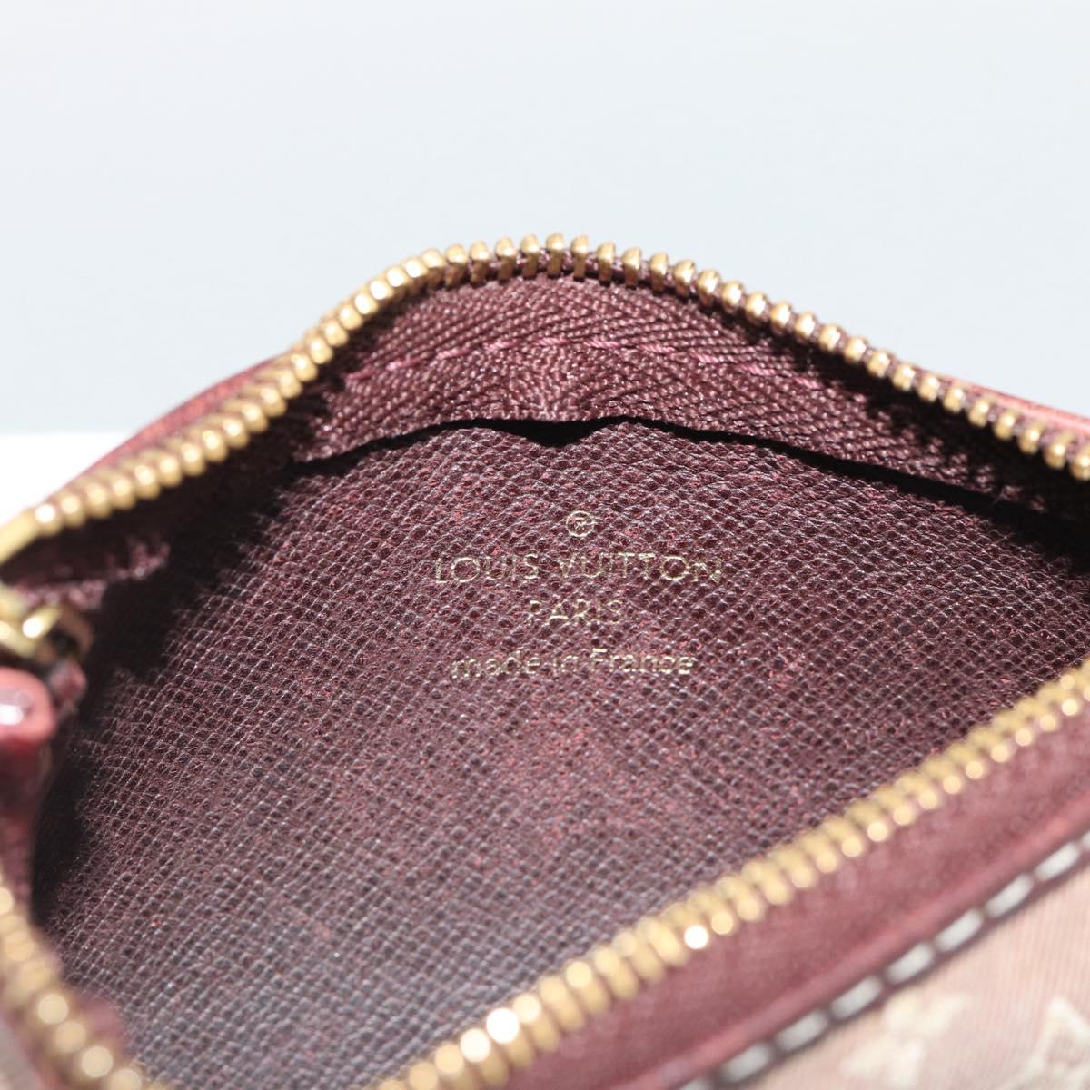 LOUIS VUITTON Monogram Idylle Pochette Cles Coin Purse Sepia M62996 Auth 194616